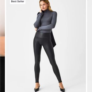 Spanx Faux Leather Leggings- NWOT- size XL tall